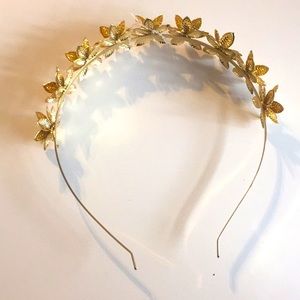 Metal flower headband